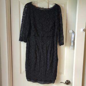 Boden Elegant Black Lace Dress